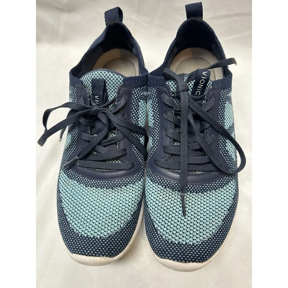 Vionic Lenora Sneakers Womens  Size 7 Teal Blue Lightweight Comfort Arch Support